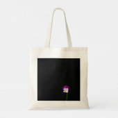 Violet Flower, knop Tote Bag (Achterkant)