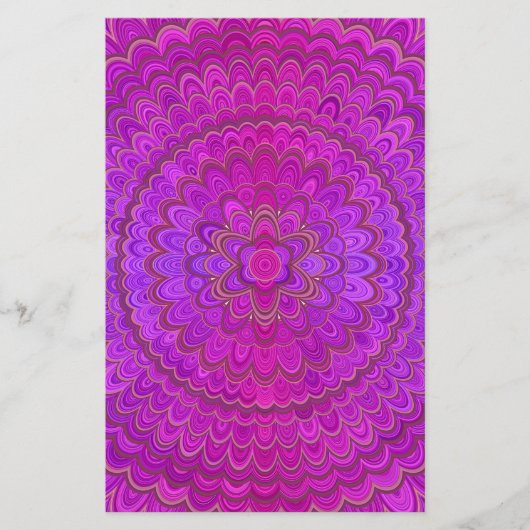Violet Flower Mandala Flyer (Voorkant)