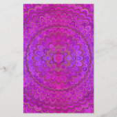Violet Flower Mandala Flyer (Achterkant)
