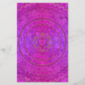 Violet Flower Mandala Flyer (Achterkant)