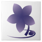 Violet flower nb tegeltje (Voorkant)
