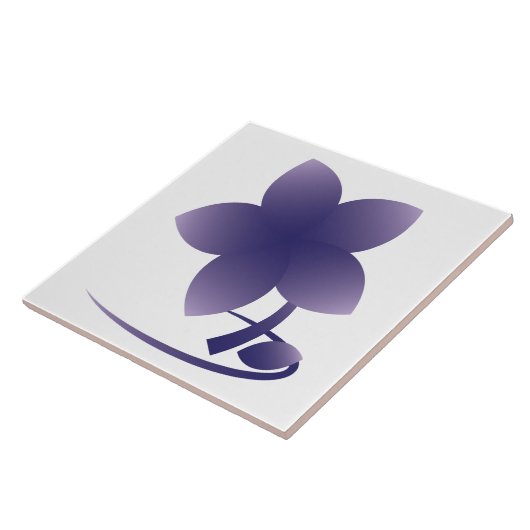 Violet flower nb tegeltje (Zijkant)