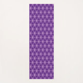 Violet Flower of Life Pattern on Royal Paars Yogamat (Voorkant)