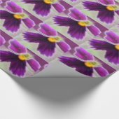 Violet Flower, Paars White Cadeaupapier (Hoek)