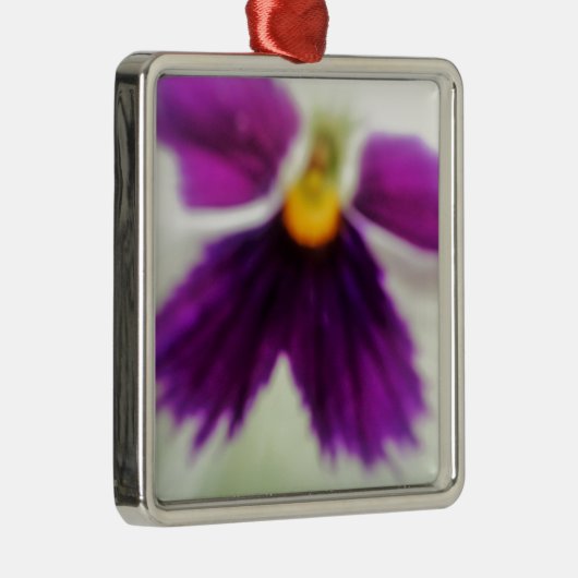 Violet Flower, Paars White Metalen Ornament (Rechts)