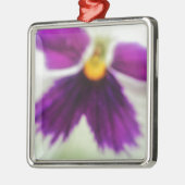 Violet Flower, Paars White Metalen Ornament (Links)