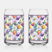 Violet Flower Soda Glass Blikvorm Glas (Rechts)