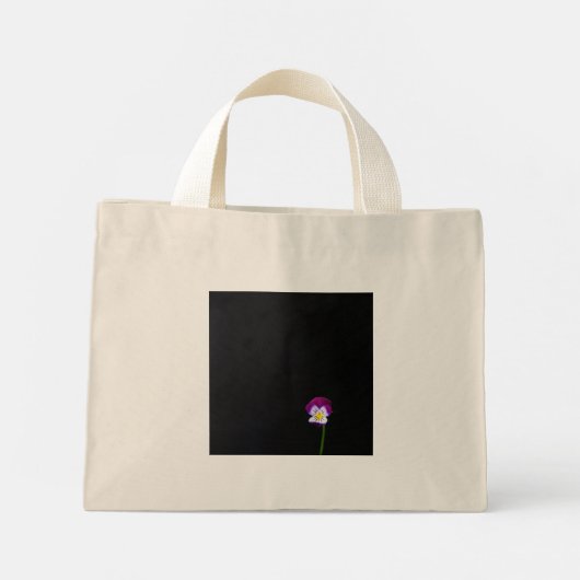Violet Flower tcna Mini Tote Bag (Achterkant)