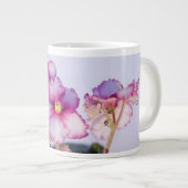 Violet Flowers 20 oz Jumbo Mok - Bowl (Voorkant rechts)