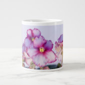 Violet Flowers 20 oz Jumbo Mok - Bowl (Voorkant)