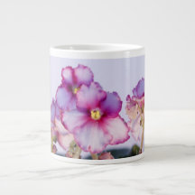 Violet Flowers 20 oz Jumbo Mok - Bowl