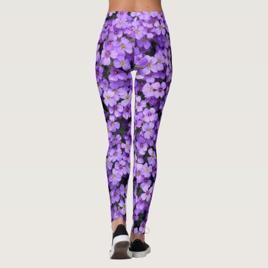 Violet Flowers 3 Leggings (Achterkant)