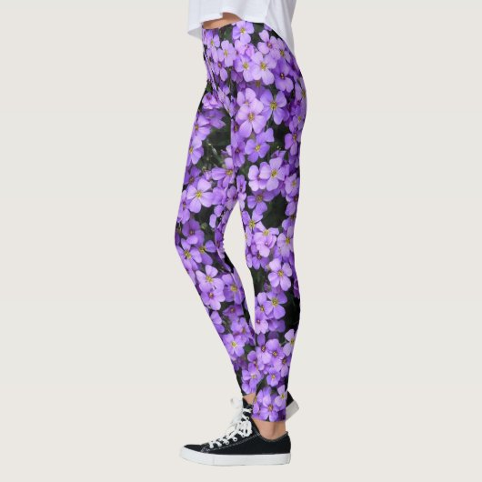 Violet Flowers 3 Leggings (Links)