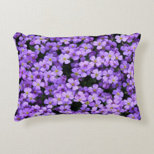 Violet Flowers Accent Kussen