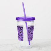Violet Flowers Acryl Drinkbeker (Links)