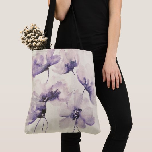 Violet Flowers All-Over-Print Tas (Dichtbij)