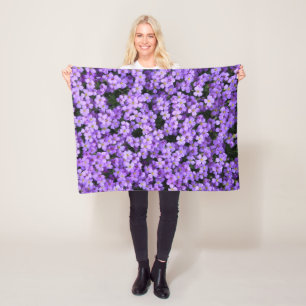 Violet Flowers Baby Fleece Blanket Violet