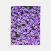 Violet Flowers Baby Fleece Blanket Violet Deken (Voorkant)