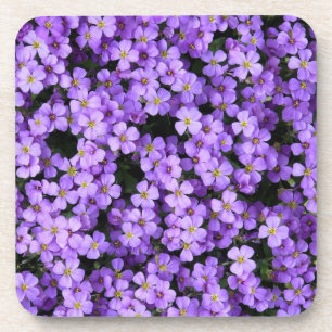Violet Flowers Bier Onderzetter
