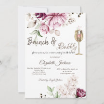 Violet Flowers Brunch & Bubbly Bruidsfeest
