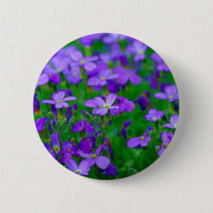 Violet Flowers Button