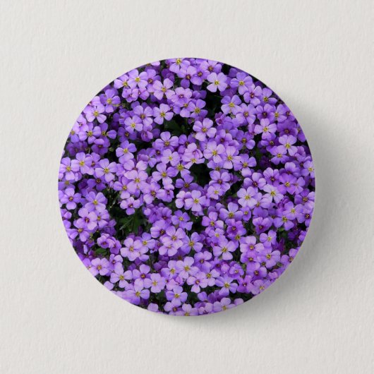 Violet Flowers Button Violet Flowers (Voorkant)