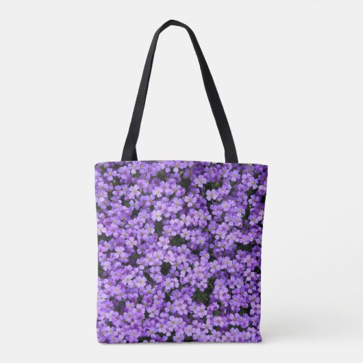 Violet Flowers Canvas tas (Achterkant)