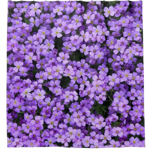 Violet Flowers Douchegordijn (Voorkant)