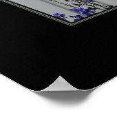 Violet Flowers en een Poster van het Venster (Hoek)