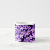 Violet Flowers Espresso Cup Kop (Voorkant)