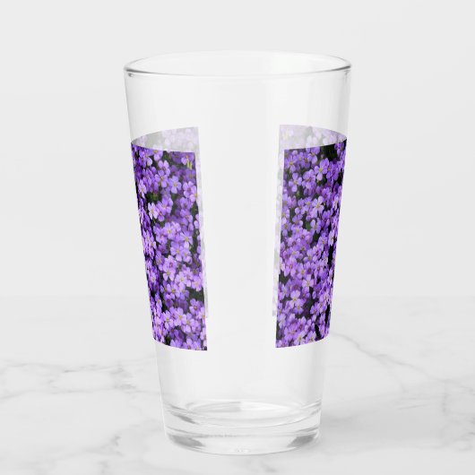 Violet Flowers Glas (Rechts)