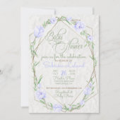 Violet Flowers Greenery Terrarium Baby shower Kaart (Voorkant)