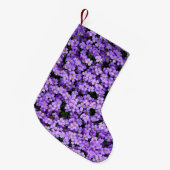 Violet Flowers Kleine Kerstsok (Voorkant (Hangend))