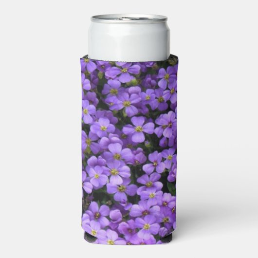 Violet Flowers Koelbox Seltzer Blikjeskoeler (Seltzer Voorkant)