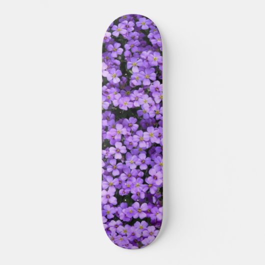 Violet Flowers - Lente Persoonlijk Skateboard (Voorkant)