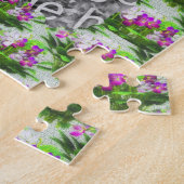  Violet Flowers Lijst Uw foto toevoegen Legpuzzel (Zijkant)