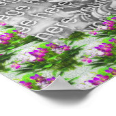 Violet Flowers Lijst Uw foto toevoegen Poster (Hoek)