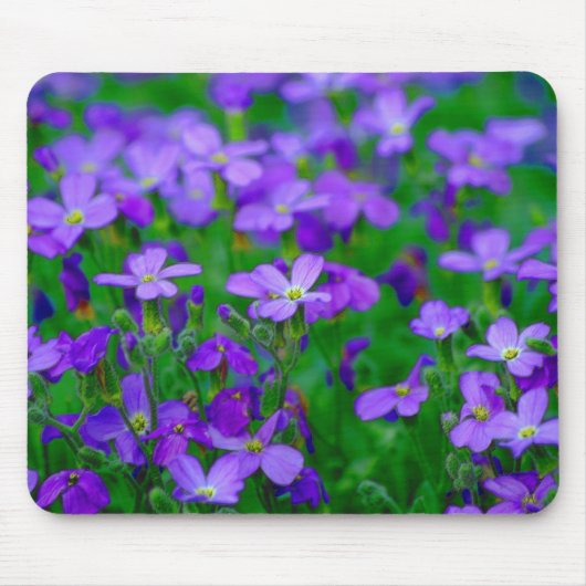 Violet Flowers Mousepad Muismat (Voorkant)