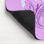 Violet Flowers Muismat (Hoek)