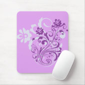 Violet Flowers Muismat (Met muis)