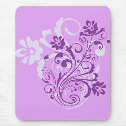 Violet Flowers Muismat (Voorkant)