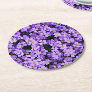 Violet Flowers Paper Onderzetter Violet Spring