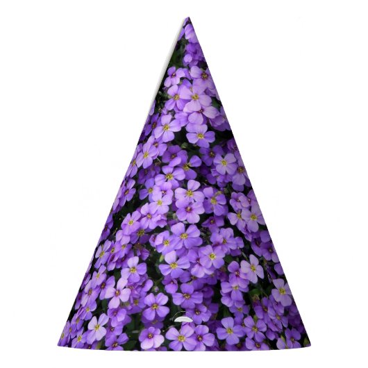 Violet Flowers Papier Party Pet Viooltjes Feesthoedjes (Links)