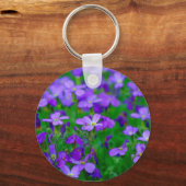 Violet Flowers Sleutelhanger (Voorkant)