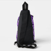 Violet Flowers Sling Bag (Achterkant)