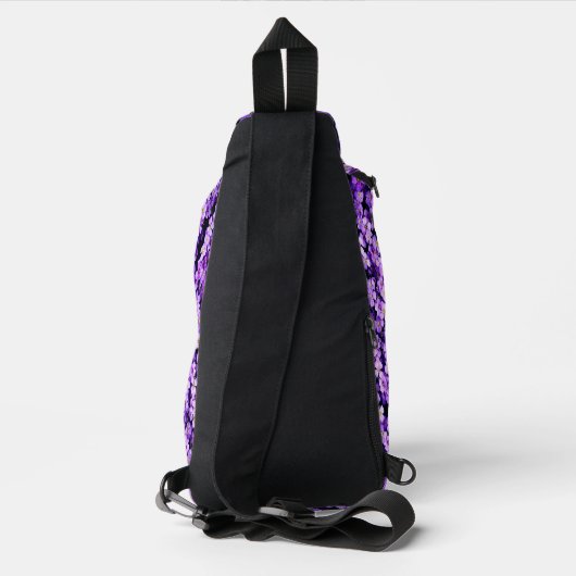 Violet Flowers Sling Bag (Achterkant)