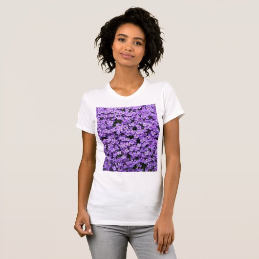 Violet Flowers T-shirt (Voorkant volledig)