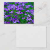 Violet Flowers Visitekaartje (Voorkant / Achterkant)