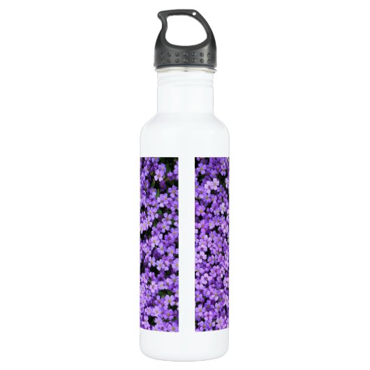 Violet Flowers Waterfles (Achterkant)