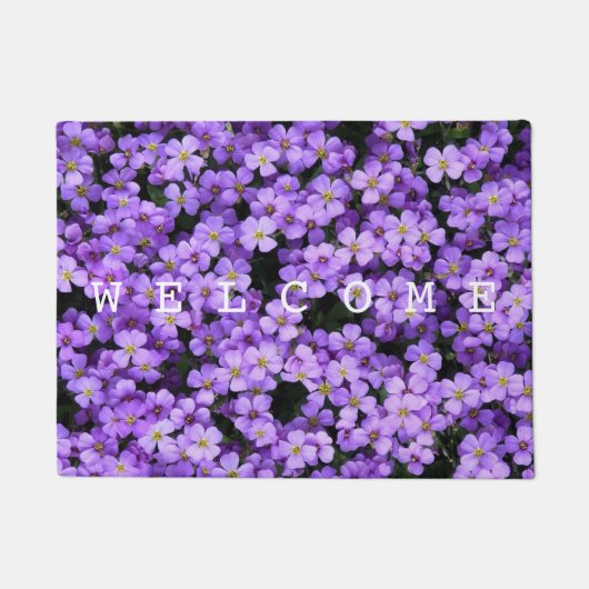 Violet Flowers - Welkom Deurmat (Voorkant)